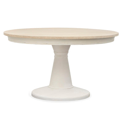 Salt Life Home Echo Isles Sea Pearl and Driftwood Extendable 54" Round Dining Table Sale