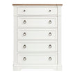 Magnussen Home Kingston Whisper White & Cerused Nutmeg Drawer Chest