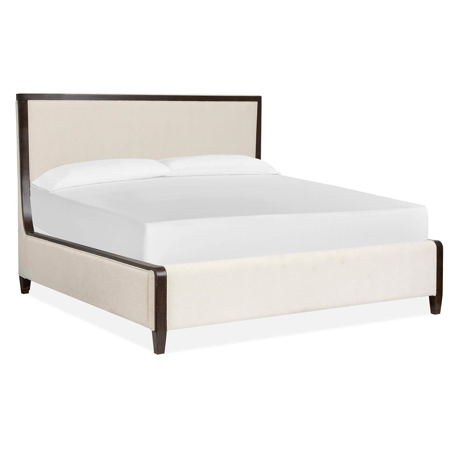 Magnussen Home Rowan Espresso Upholstered Panel Bed