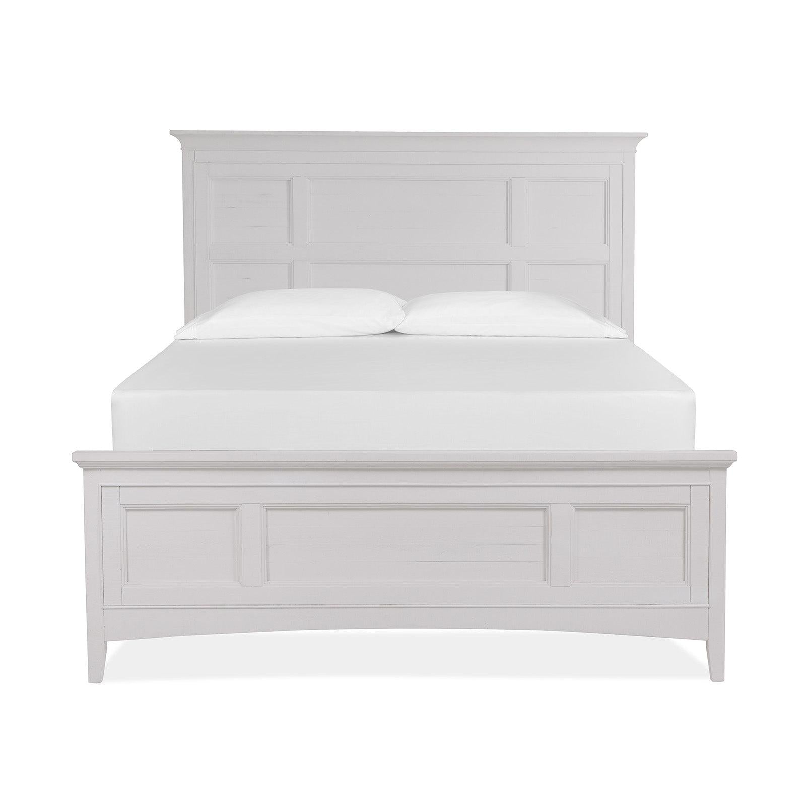 Magnussen Home Heron Cove Chalk White & Dovetail Grey Bed