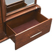Michael Amini Mason Park Offset Chest with Storage Mirror - Umber