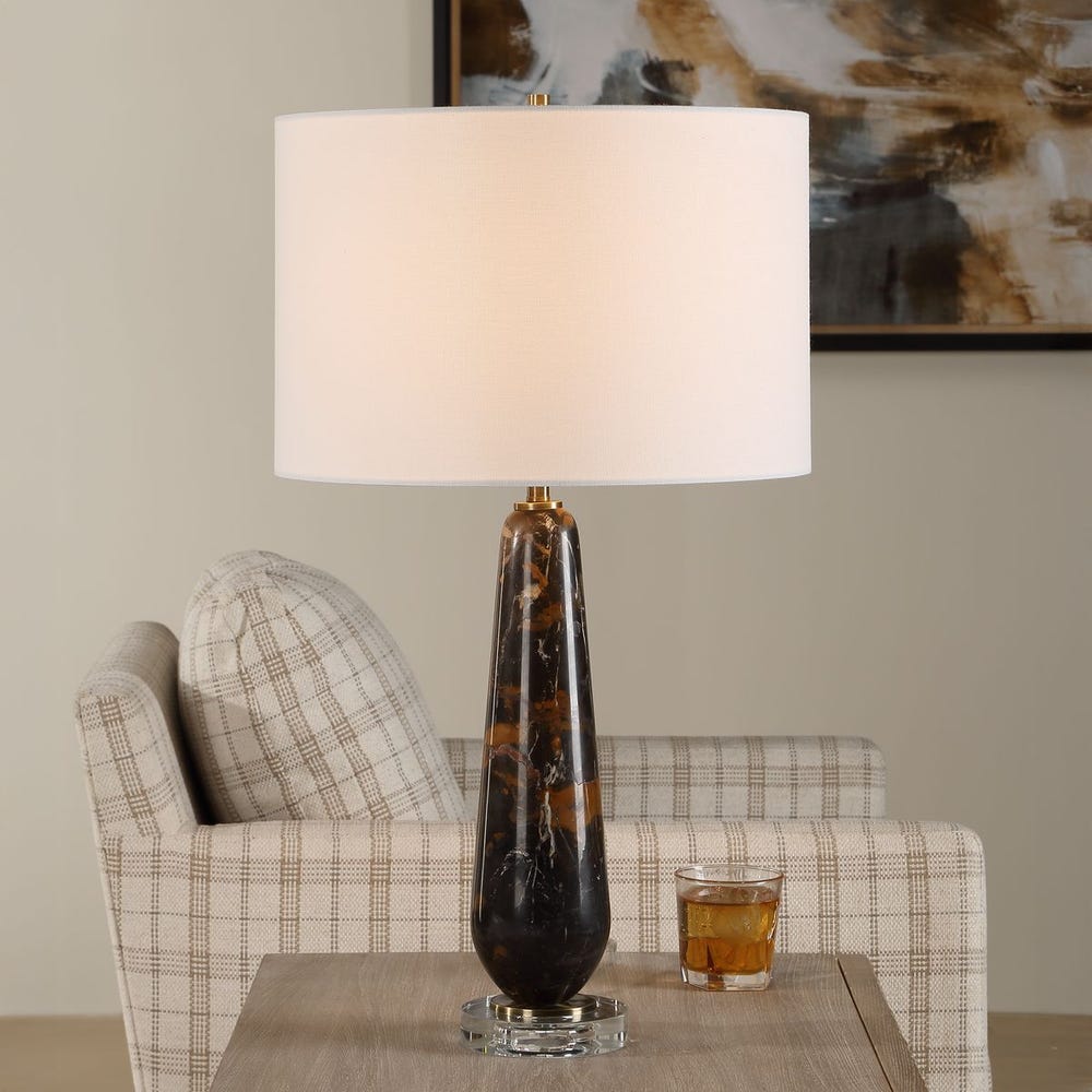 Uttermost Dames Dark Marble Table Lamp
