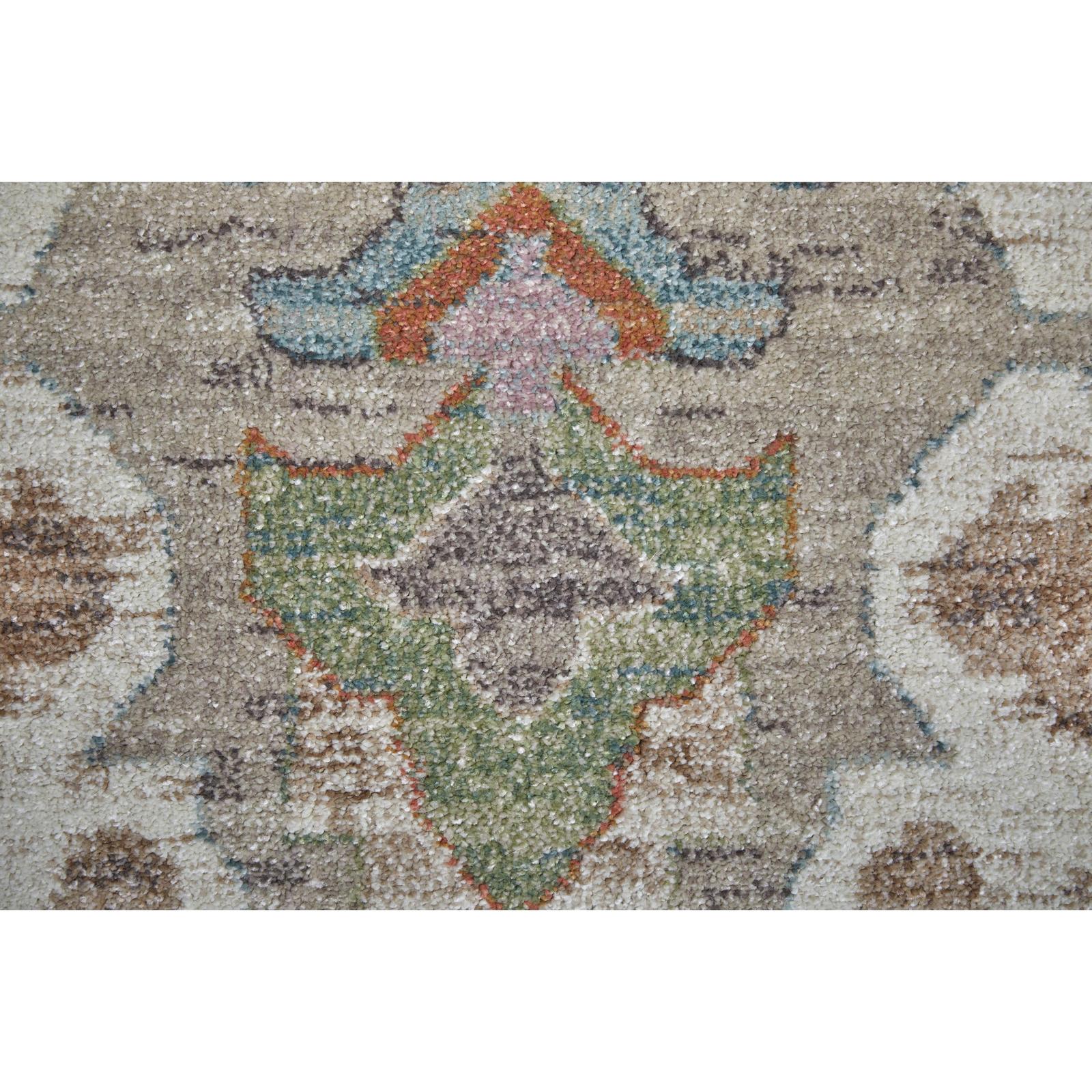 Feizy Dartmouth 39QKF Transitional Abstract Rug in Tan/Brown/Blue