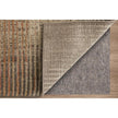 Feizy Eden 39QPF Modern Abstract Rug in Ivory/Taupe/Pink