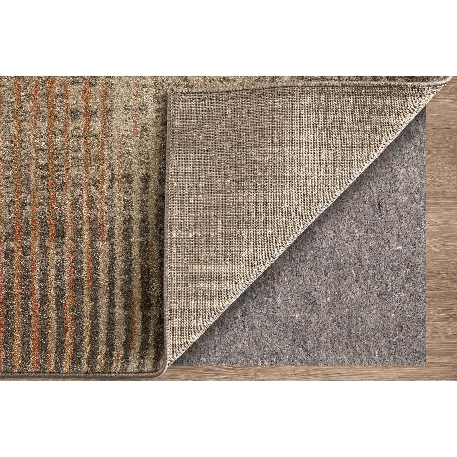 Feizy Eden 39QPF Modern Abstract Rug in Ivory/Taupe/Pink