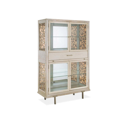 Magnussen Home Lenox Acadia White Display Cabinet