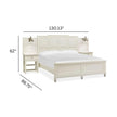 Magnussen Home Willowbrook Egg Shell White Bed