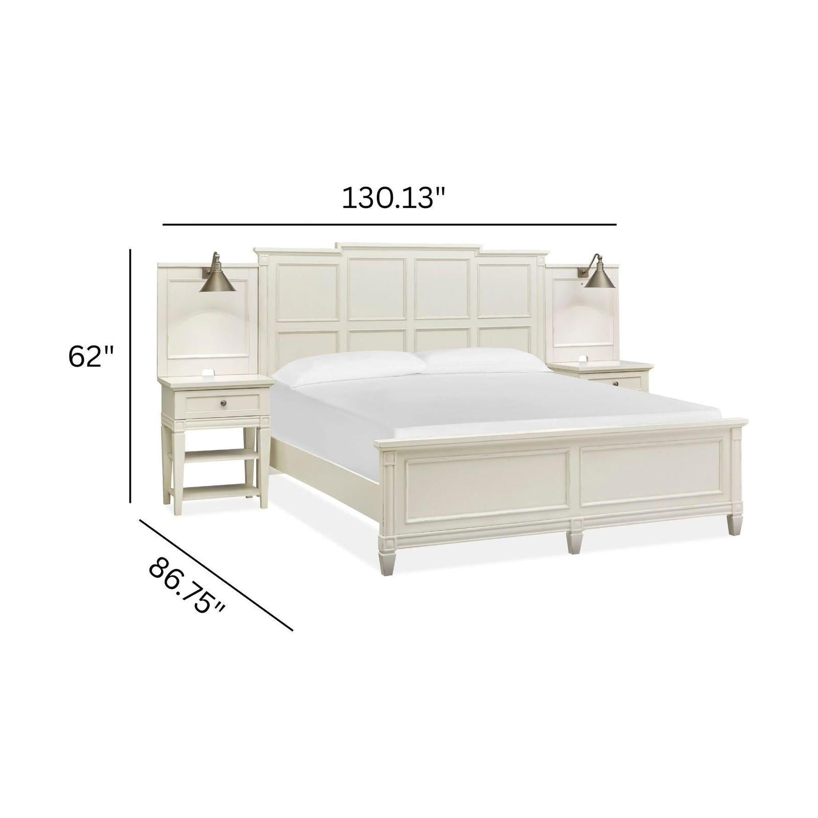 Magnussen Home Willowbrook Egg Shell White Bed