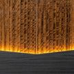 Michael Amini Kayner Bed with LED Lights - Charcoal