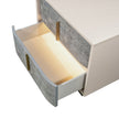 Michael Amini Pavira 2-Drawer Nightstand - Stone