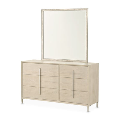 Michael Amini Lotus Bay Small Dresser with Mirror - Sand