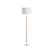 Chelsea House Amelia Matte White Rattan Floor Lamp