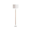 Chelsea House Amelia Matte White Rattan Floor Lamp