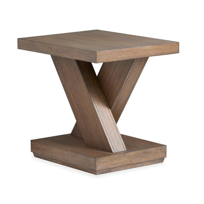 Magnussen Home Lansbury Antique Wheat Rectangular End Table