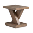 Magnussen Home Lansbury Antique Wheat Rectangular End Table