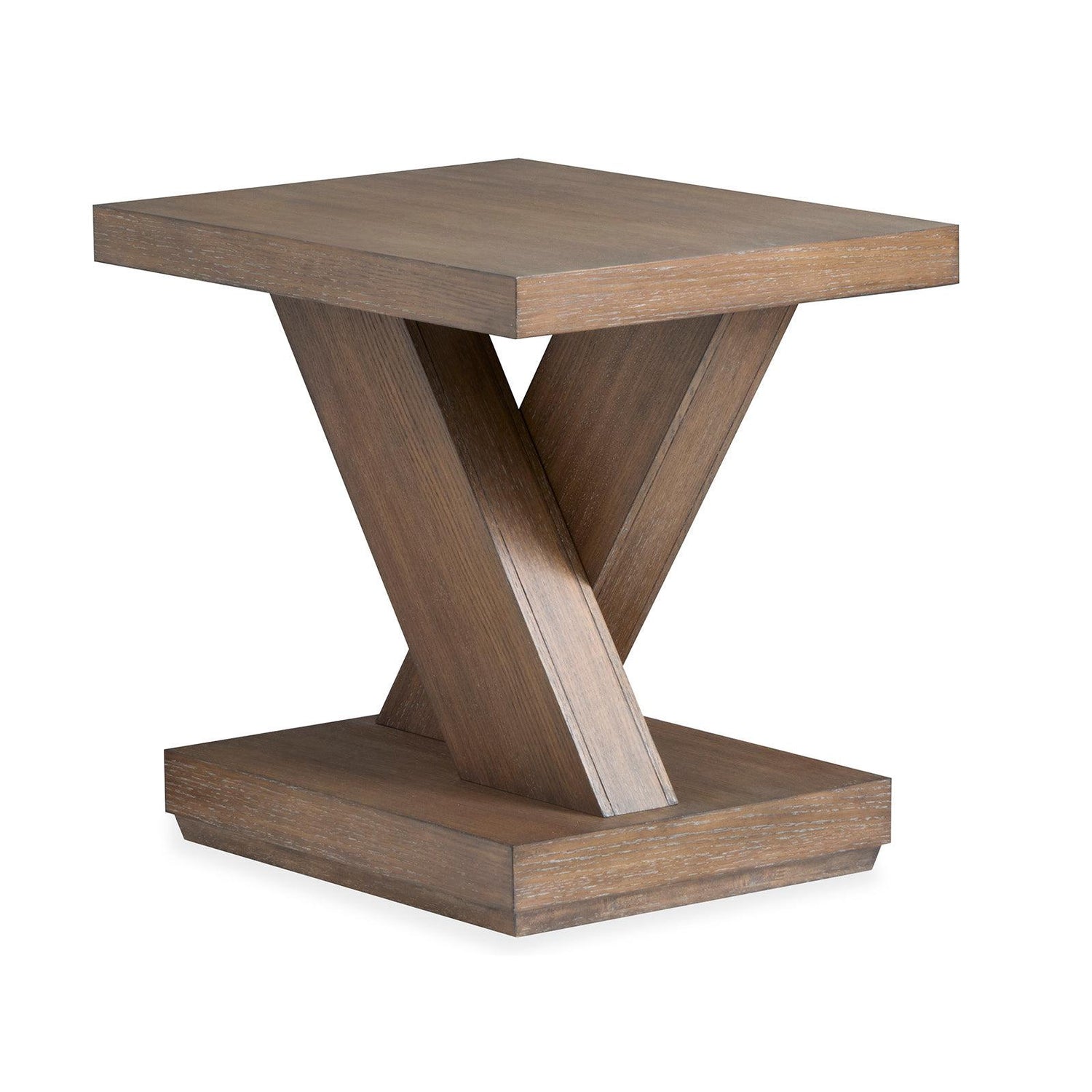 Magnussen Home Lansbury Antique Wheat Rectangular End Table