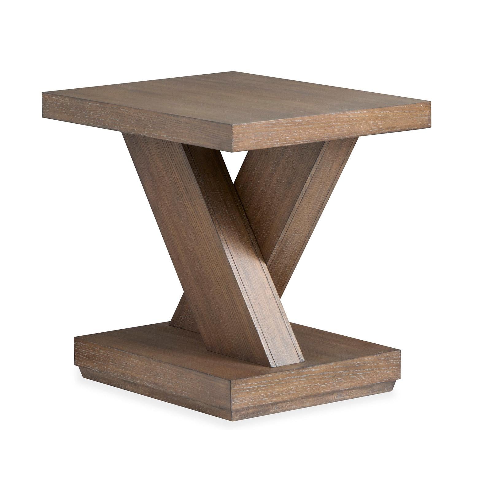 Magnussen Home Lansbury Antique Wheat Rectangular End Table