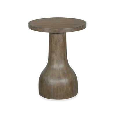 Magnussen Home Bosley Lt. Brown Porpoise Round Accent Table