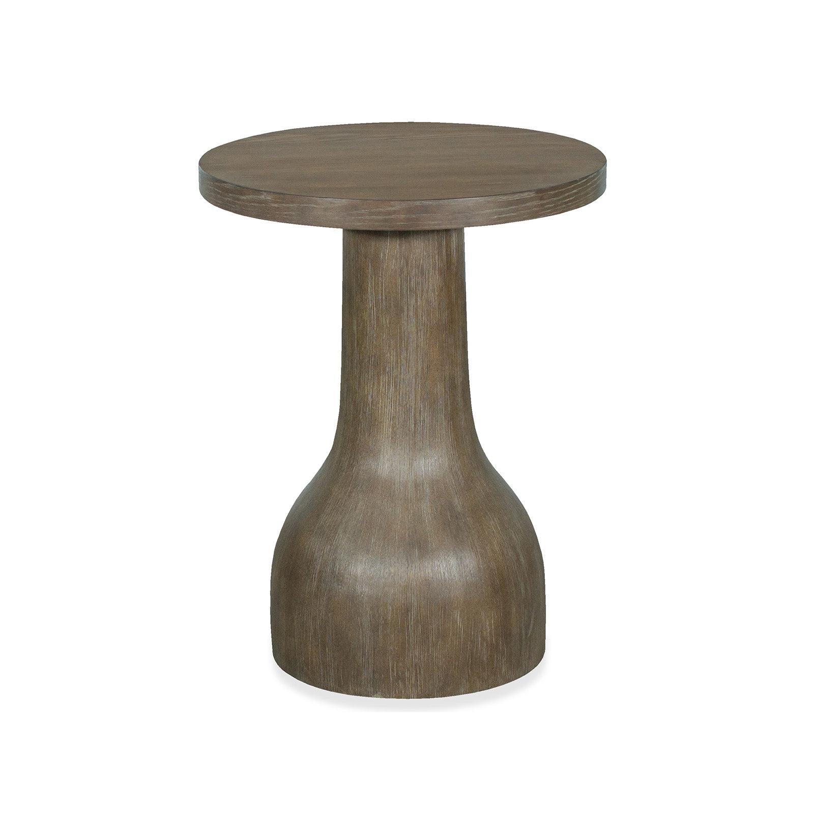 Magnussen Home Bosley Lt. Brown Porpoise Round Accent Table
