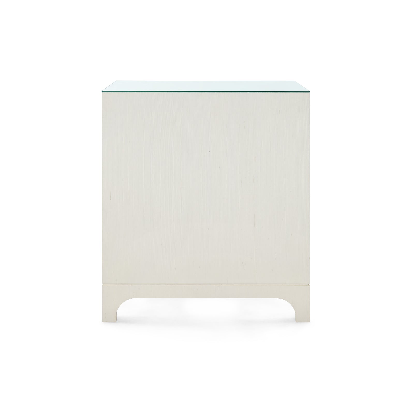 Villa & House Barrett 3-Drawer Side Table with Glass Top