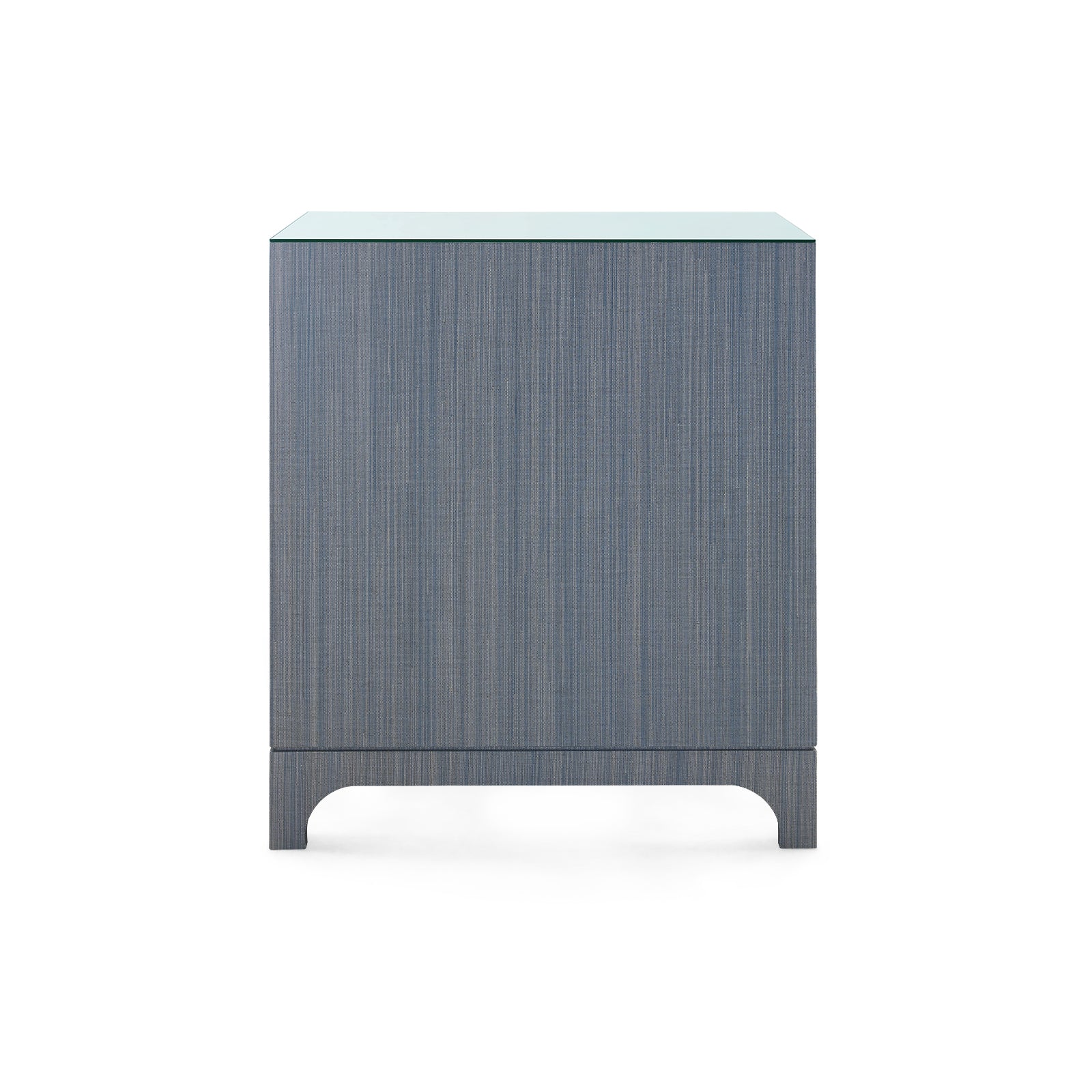 Villa & House Barrett 3-Drawer Side Table with Glass Top