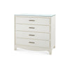 Villa & House Barrett Large 4-Drawer with Glass Top