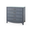 Villa & House Barrett Large 4-Drawer with Glass Top