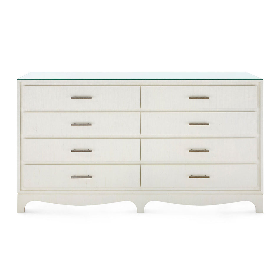 Villa & House Barrett Extra Large 8-Drawer with Glass Top