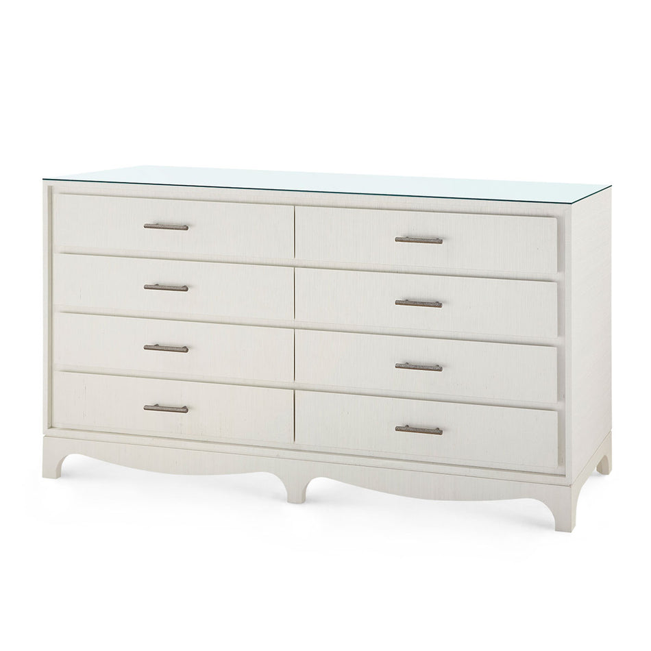 Villa & House Barrett Extra Large 8-Drawer with Glass Top