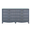 Villa & House Barrett Extra Large 8-Drawer with Glass Top