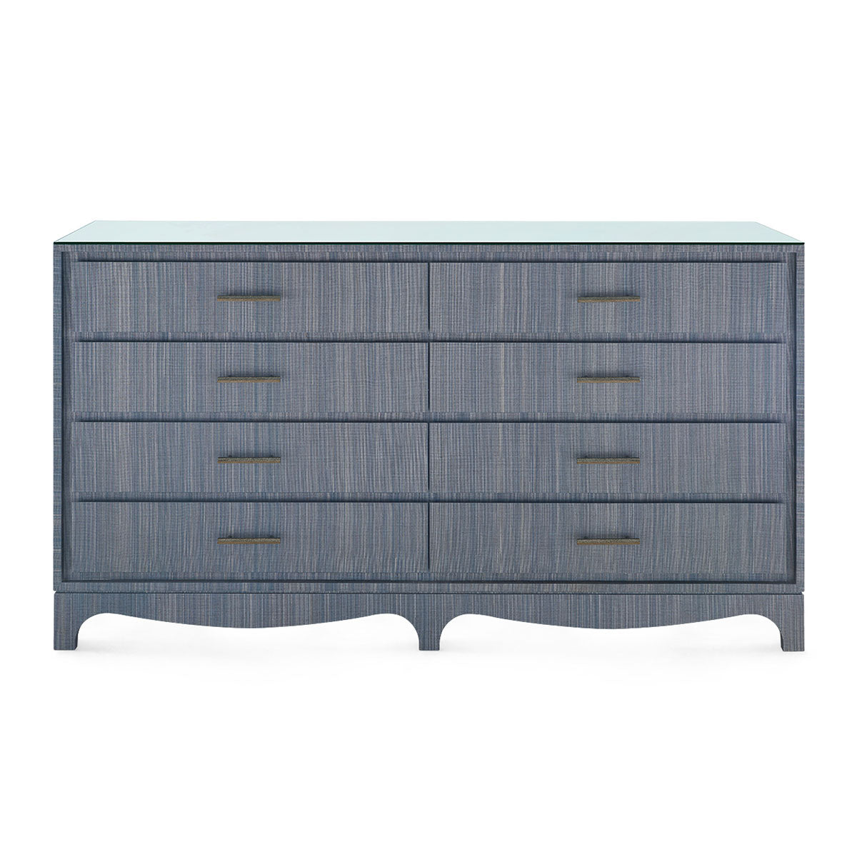 Villa & House Barrett Extra Large 8-Drawer with Glass Top