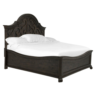 Magnussen Home Bellamy Peppercorn Shaped Panel Bed