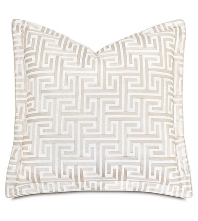Eastern Accents Sussex Greek Key Euro Sham