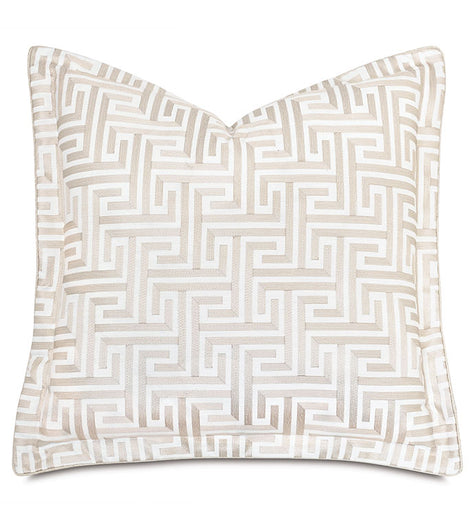 Eastern Accents Sussex Greek Key Euro Sham