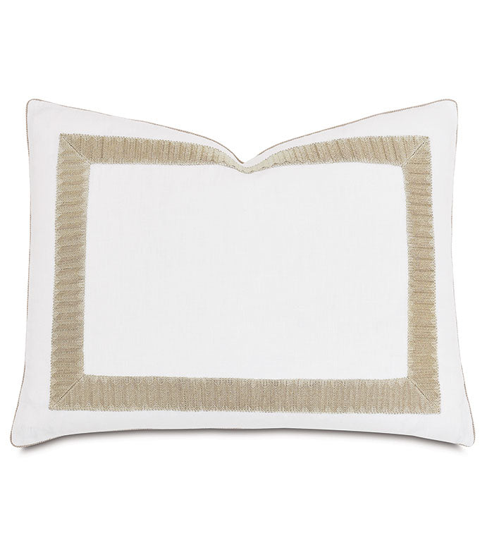 Eastern Accents Sussex Metallic Border Sham