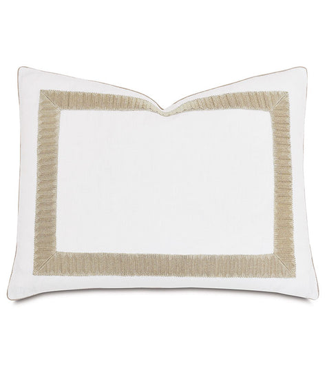 Eastern Accents Sussex Metallic Border Sham
