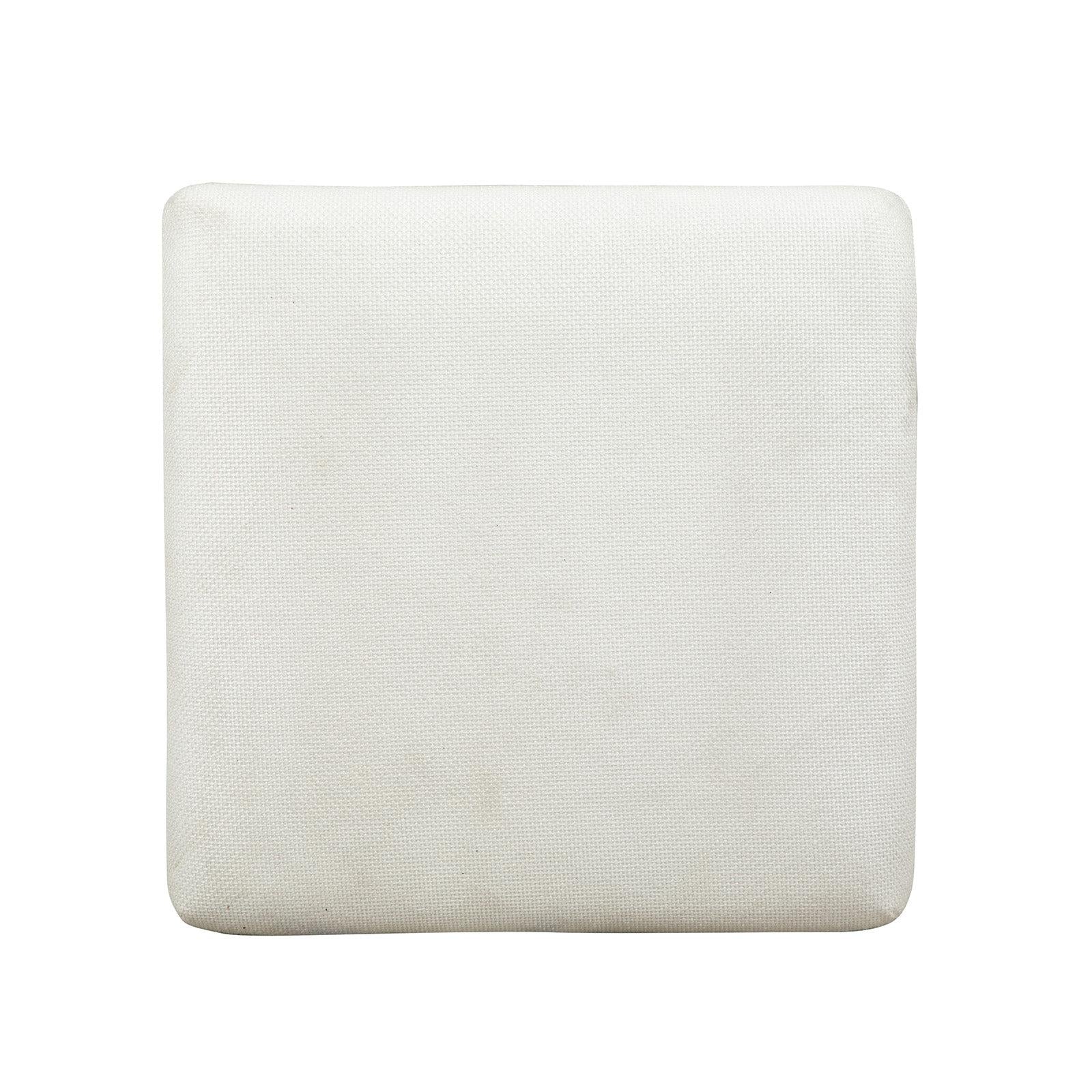 Magnussen Home Lindon Belgian Wheat Upholstered Stool