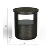 Magnussen Home Bosley Coffee Bean Round End Table