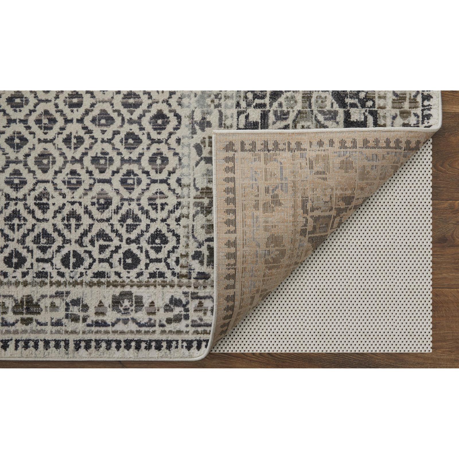 Feizy Kano 3874F Transitional Distressed Rug in Ivory/Taupe/Gray