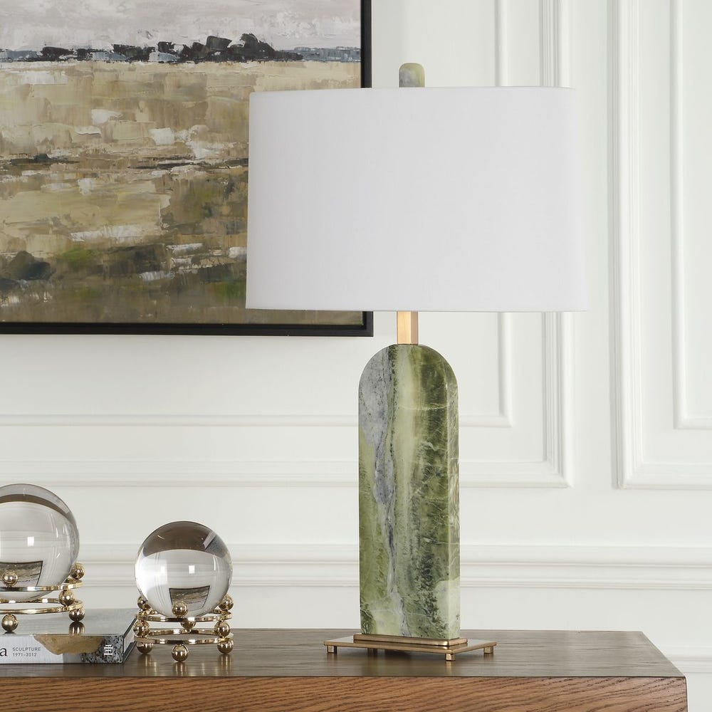 Uttermost Moorea Green Marble Table Lamp