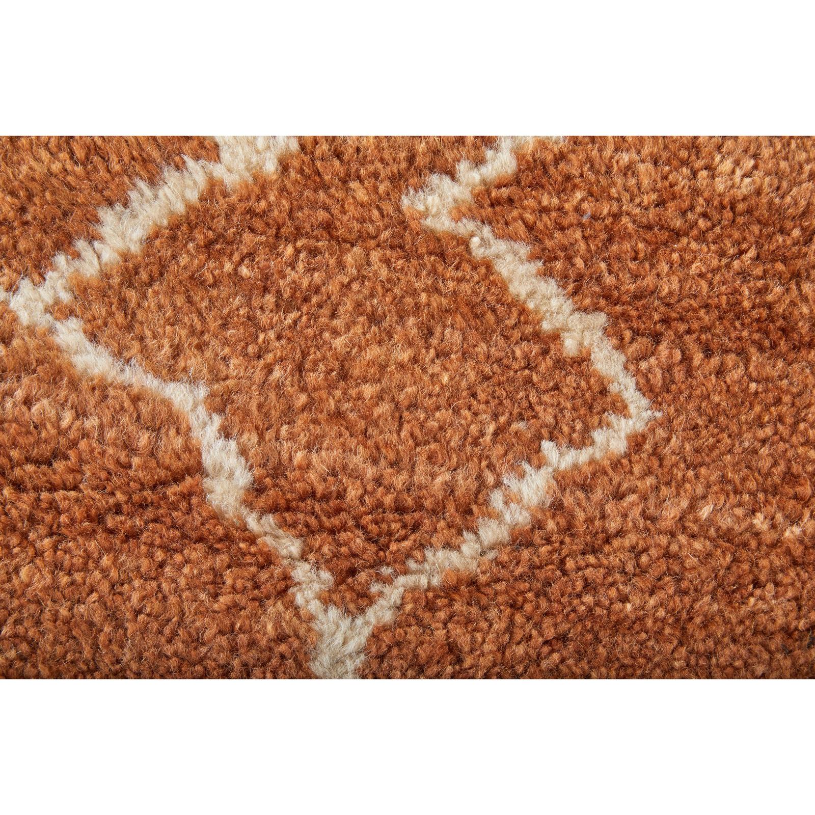 Feizy Agape 69H8F Modern Abstract Rug in Orange/White