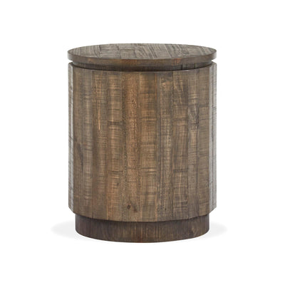 Magnussen Home Baisden Tobacco Round Accent End Table