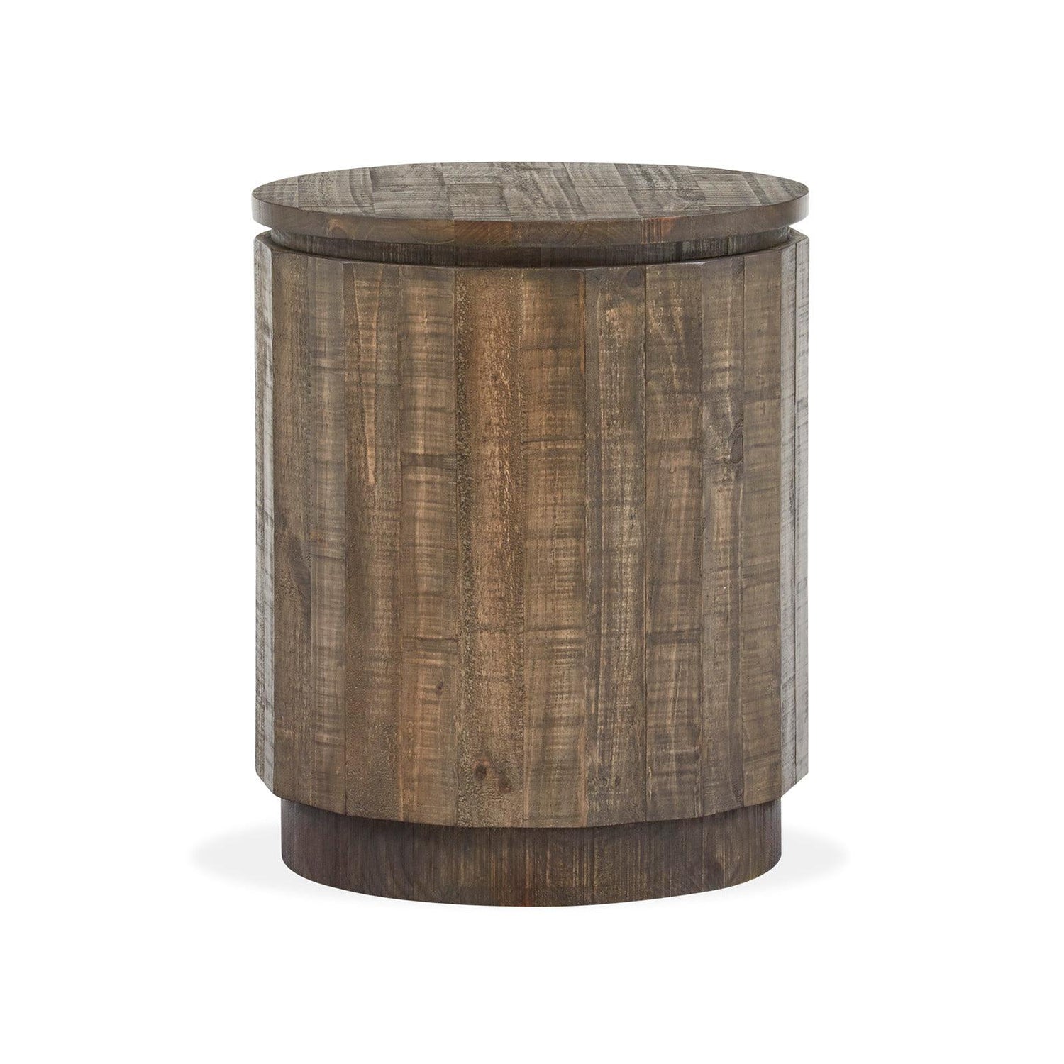 Magnussen Home Baisden Tobacco Round Accent End Table