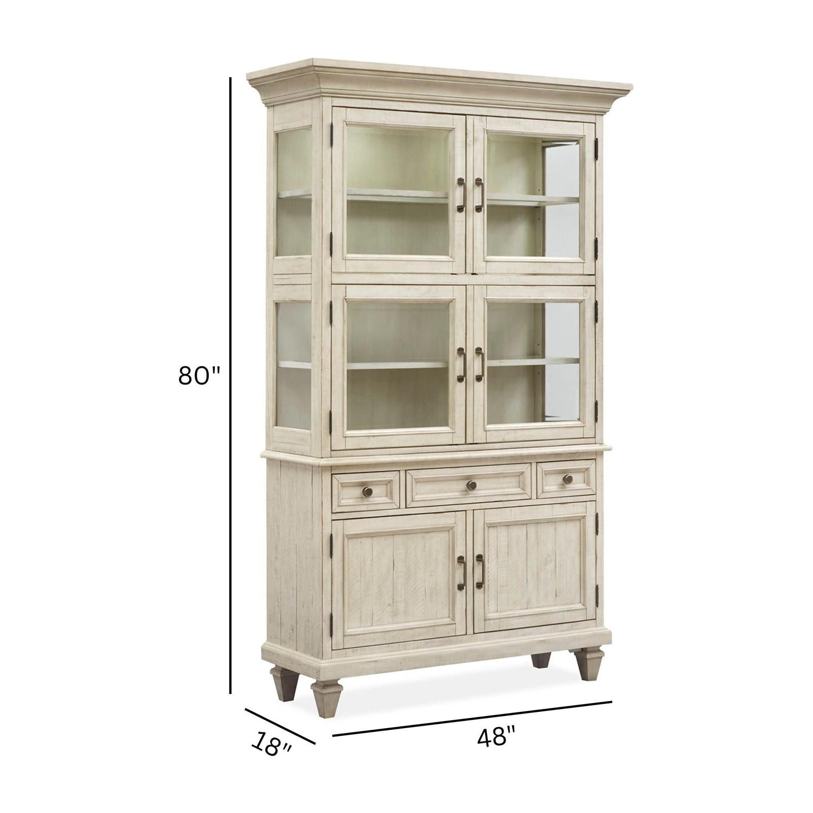Magnussen Home Newport Alabaster Dining Cabinet