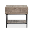 Magnussen Home Fenwick Whitetail Brown And Smoke Glass Rectangular End Table