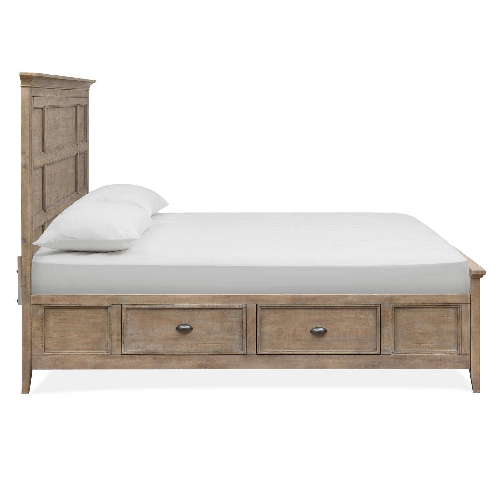 Magnussen Home Paxton Place Dovetail Grey Panel Bed