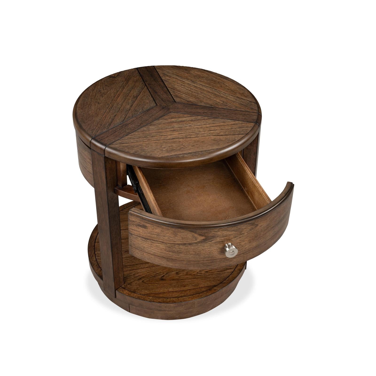 Magnussen Home Connolly Brown Drawer End Table