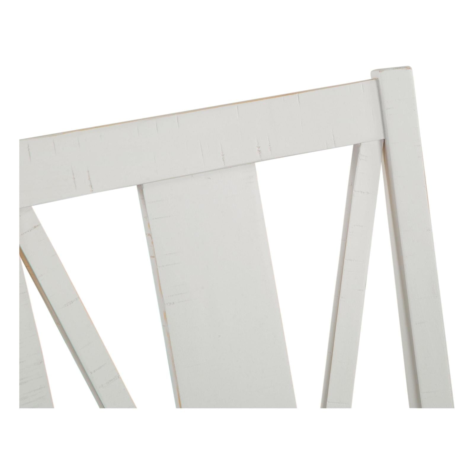 Magnussen Home Heron Cove Chalk White And Dovetail Grey Upholstered Counter Chair Set of 2