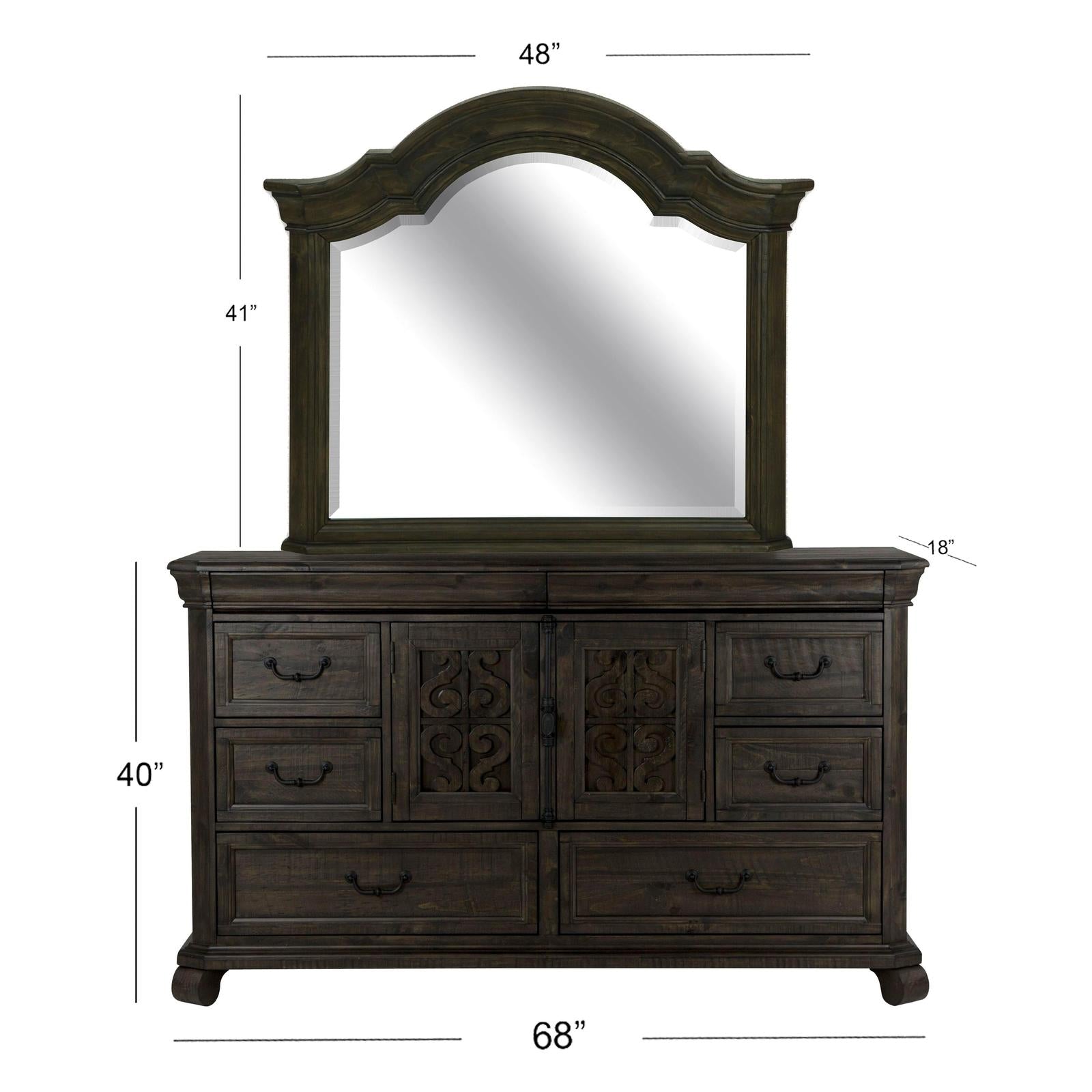 Magnussen Home Bellamy Peppercorn Drawer Dresser