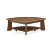 Magnussen Home Tanner Tawny Brown Pie Shaped Lift Top Cocktail Table With Casters